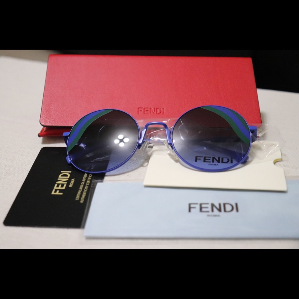 FENDI 53mm Round Sunglasses